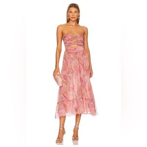 MISA Los Angeles Midi Dress | Arianne Dress (Size: Small)